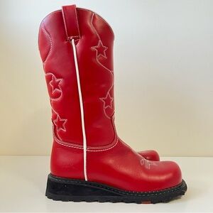 Rare Vintage John Fluevog  Love Rodeo Cowboy Boots Size 8.5